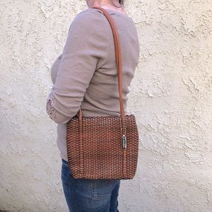 Nine West Basket Weave Crossbody/Shoulder Purse